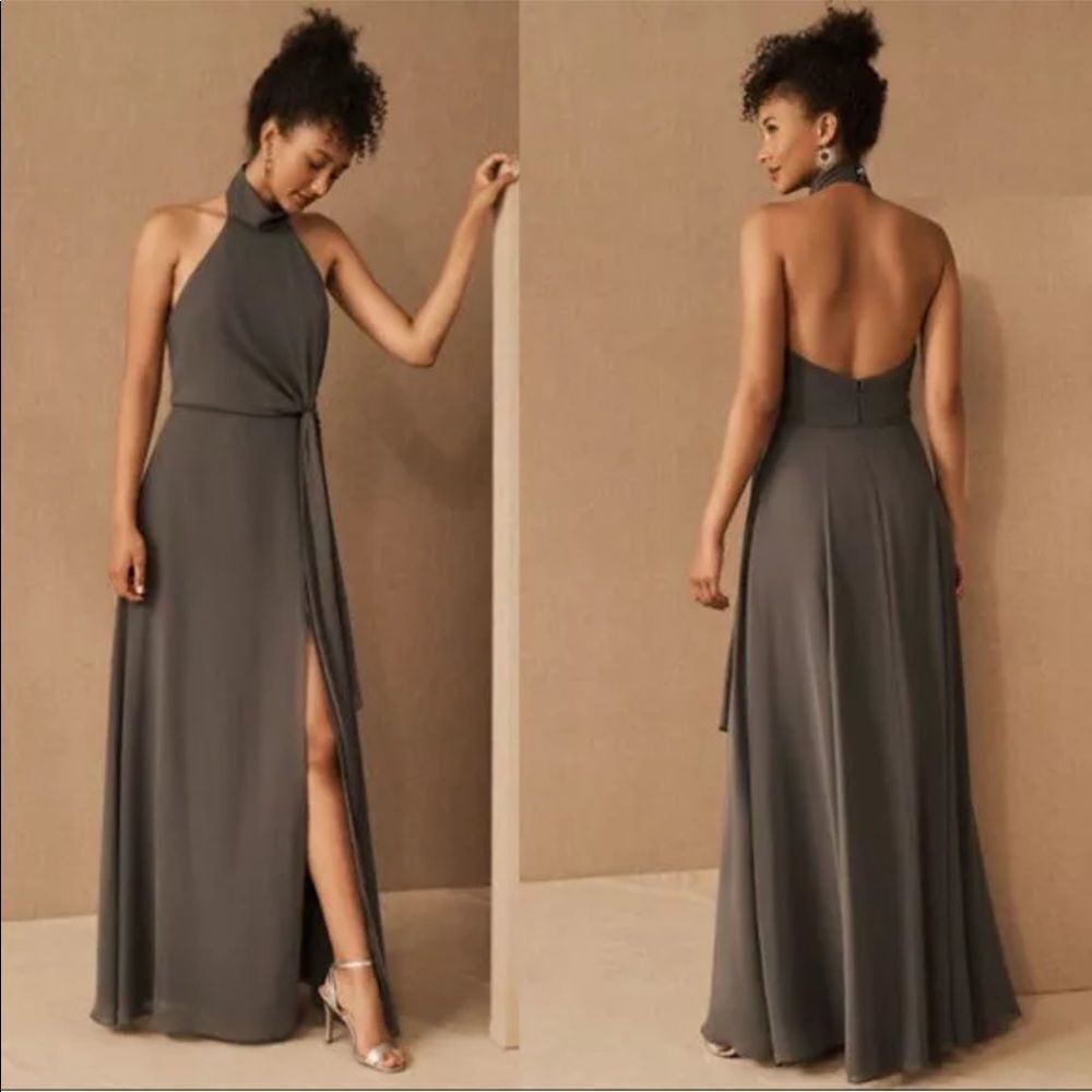 NWT BHLDN Jenny Yoo Elliya Mock Neck Gown Dress 0